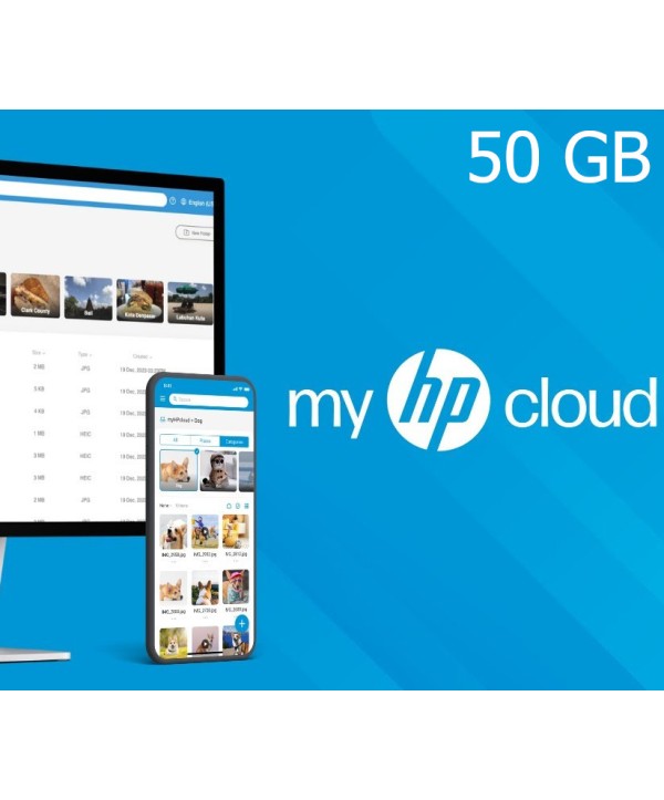 Hewlett Packard - myHPcloud Cloud Storage 50 GB NZ Key 